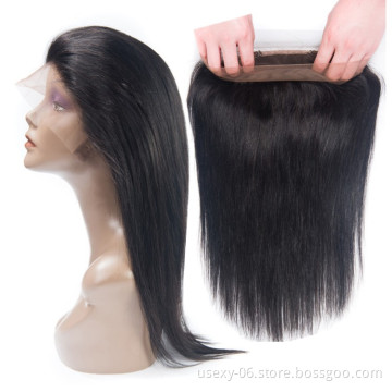 Usexy Express Ali Mink Brazilian Hair Weave Silky Straight 360 Lace Frontal
